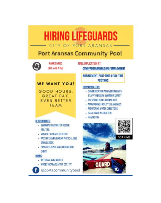 Lifeguards Port A Community Pool