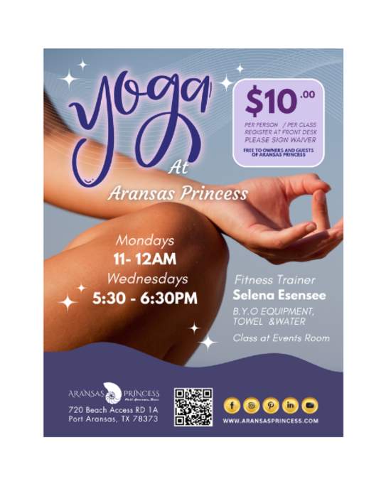 Yoga at Aransas Princess
