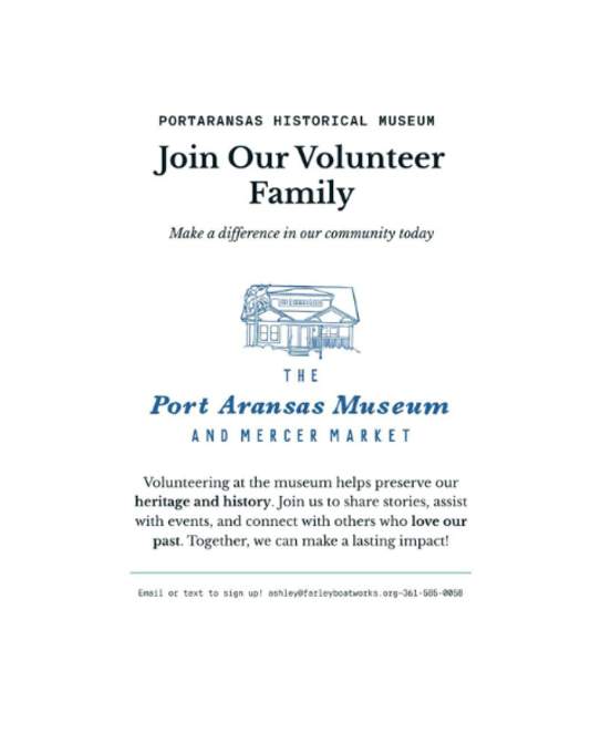 Volunteer @ The Port Aransas Museum