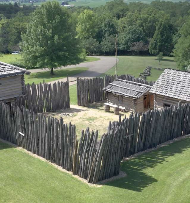 Overhead view of Apple River Fort