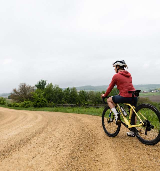 Girl on bicycle