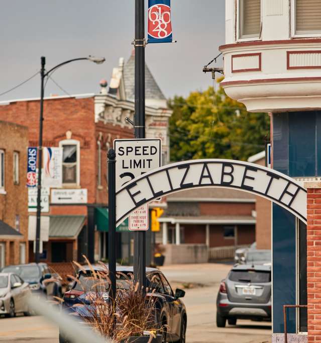 View of Elizabeth's main street.