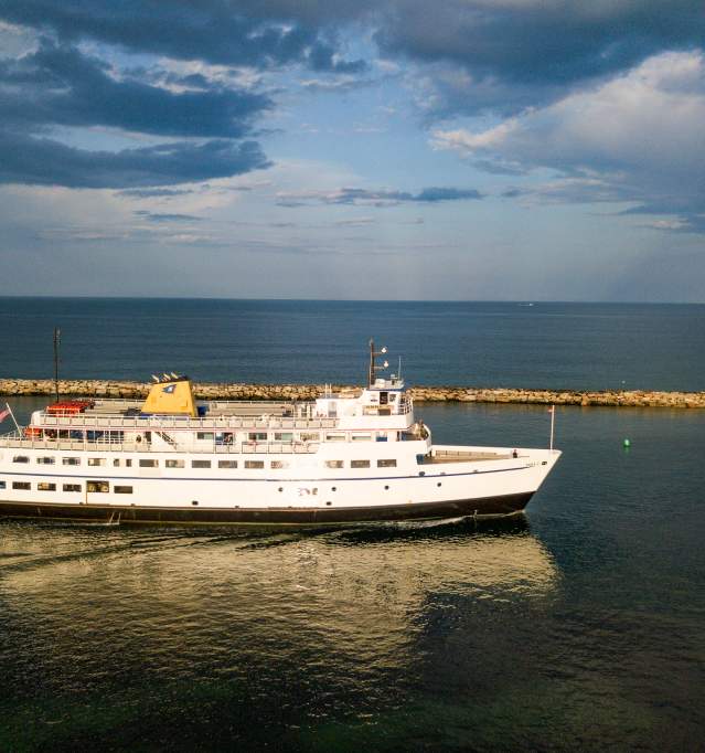 Ferry in Harbor