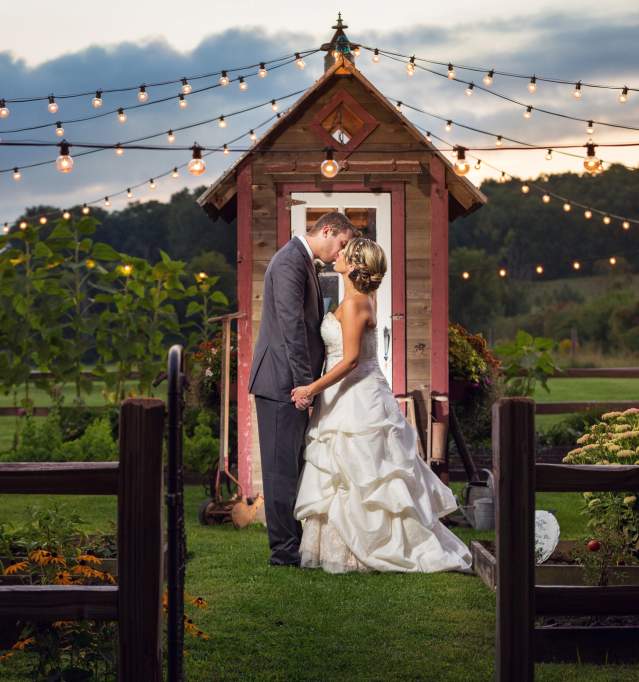 Newly weds at Oak Hill Farm