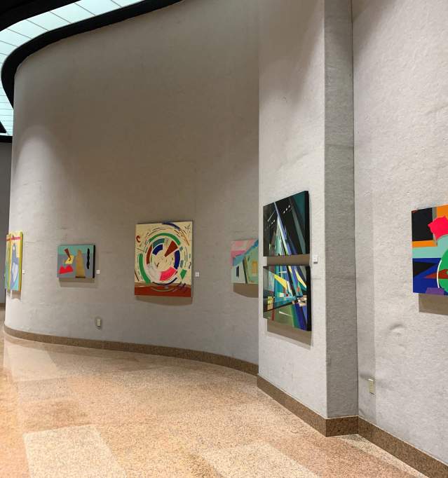 Art on display in gallery