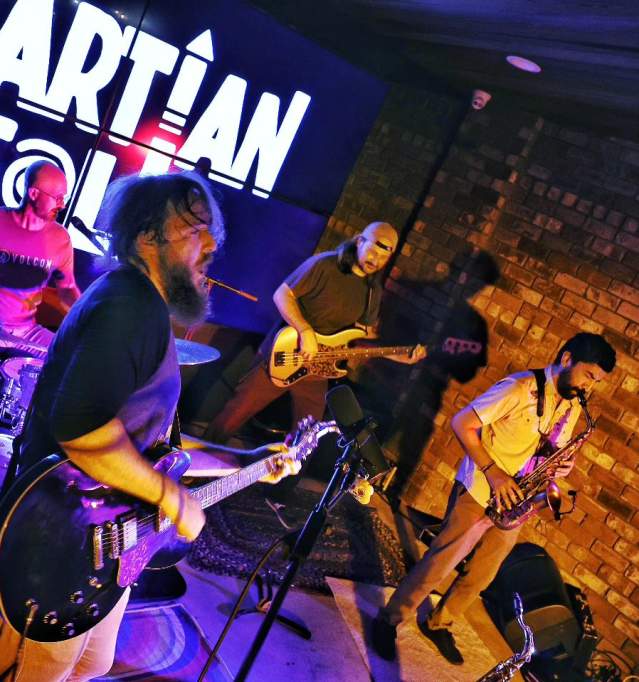 Martian Folk on the stage