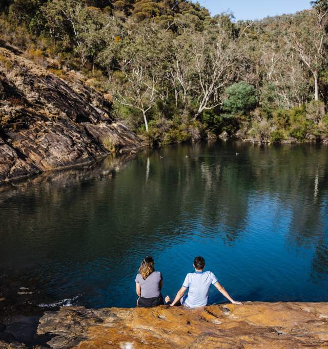 Overlooking Serpentine Falls in the Serpentine National Park, Perth Hills