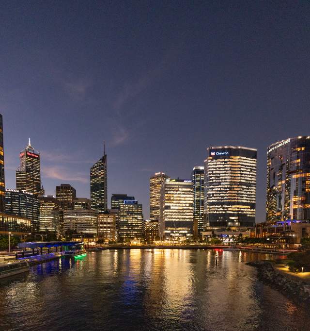 Perth City Night Time