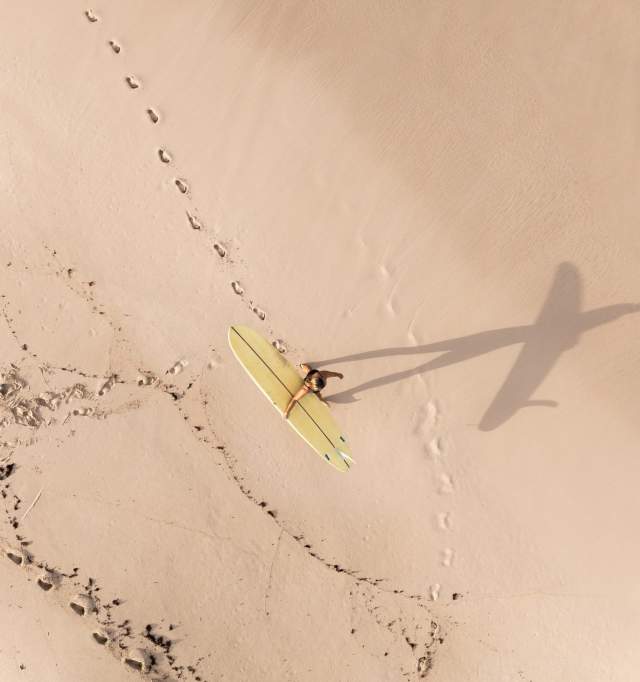 Wanneroo Surfer on Beach