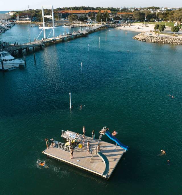Hillarys Boat Harbour Drone Shot