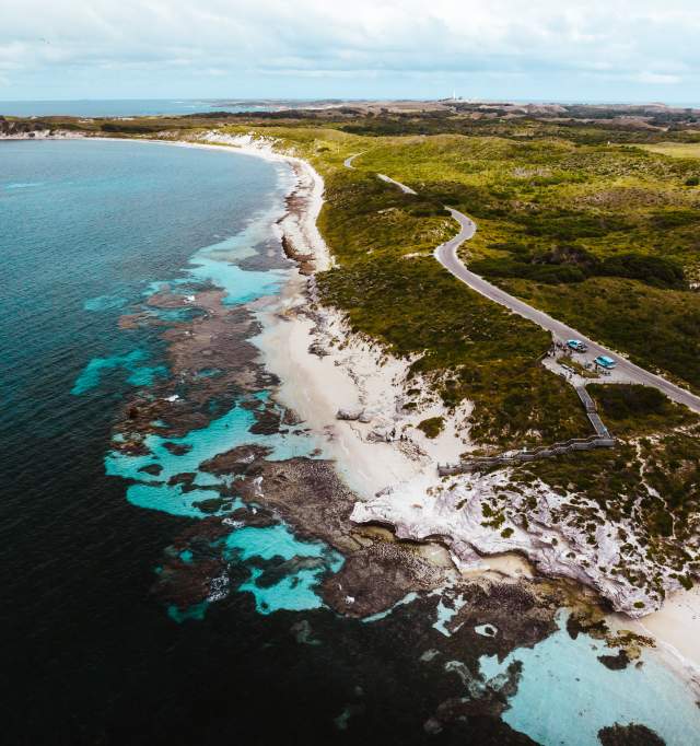 Rottnest Island Coastline Aerial