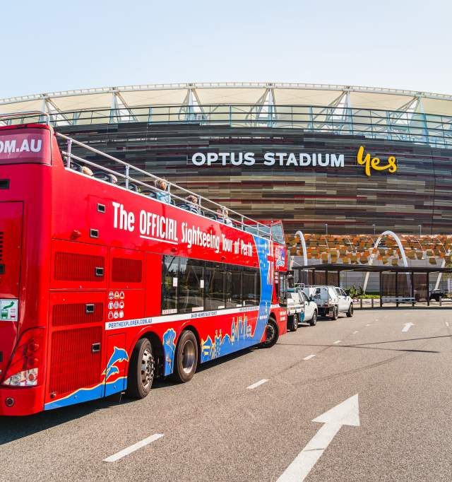Explore Perth Bus at Optus Stadium, Perth City