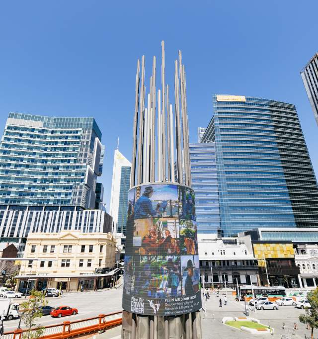 Digital Tower at Yagan Square, Perth City