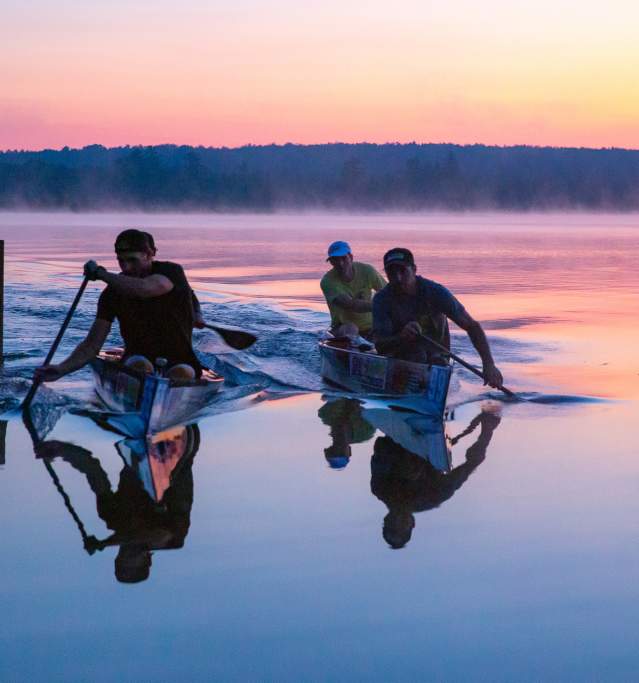 AuSable Canoe Marathon at Night