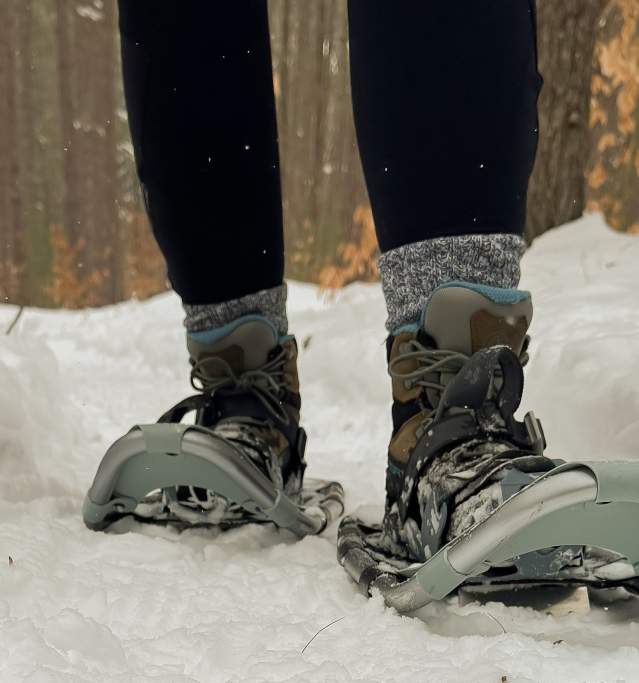 Snowshoeing Close Up