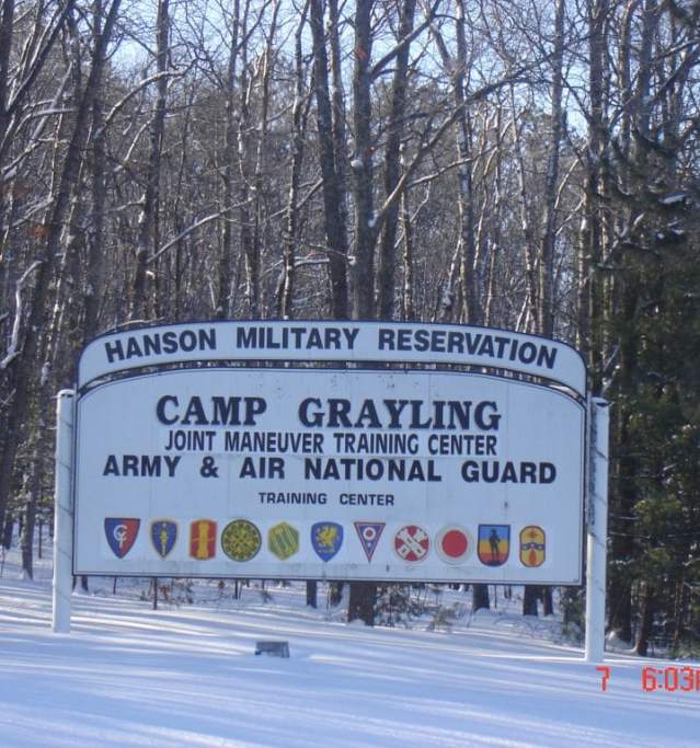 Camp Grayling sign