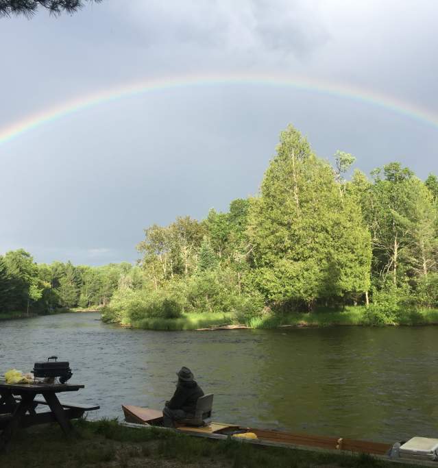 Rainbow AuSable fishing gates