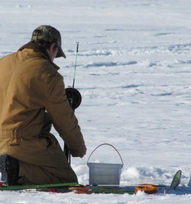 Ice Fishing in Grayling MI