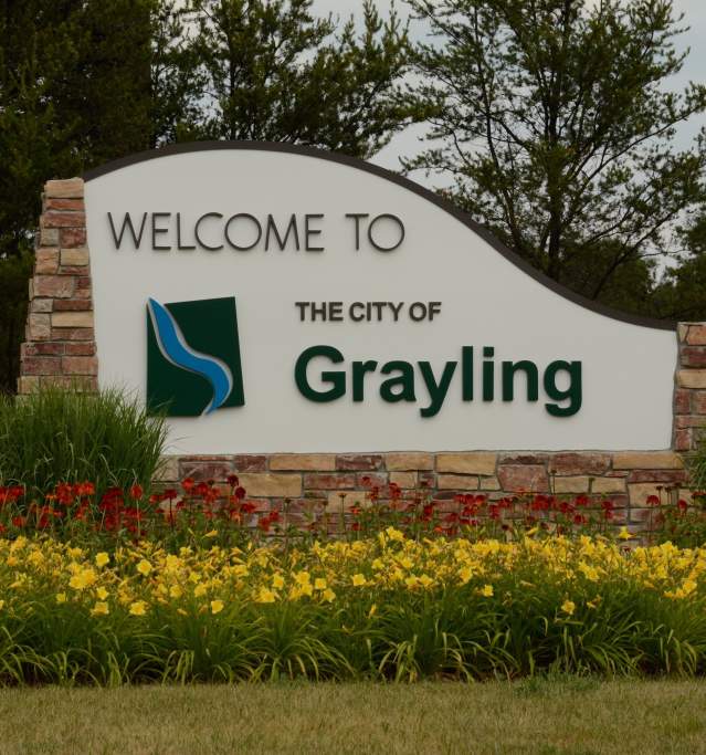 City of Grayling sign