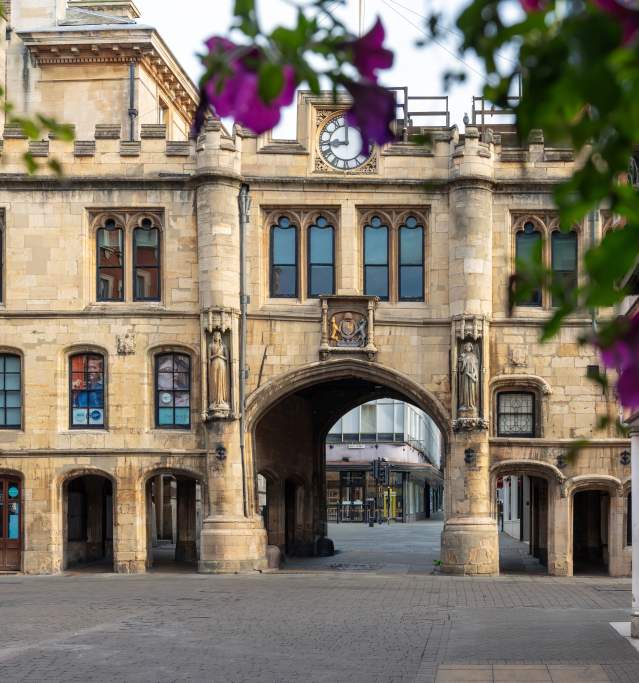 Heritage building in morning light