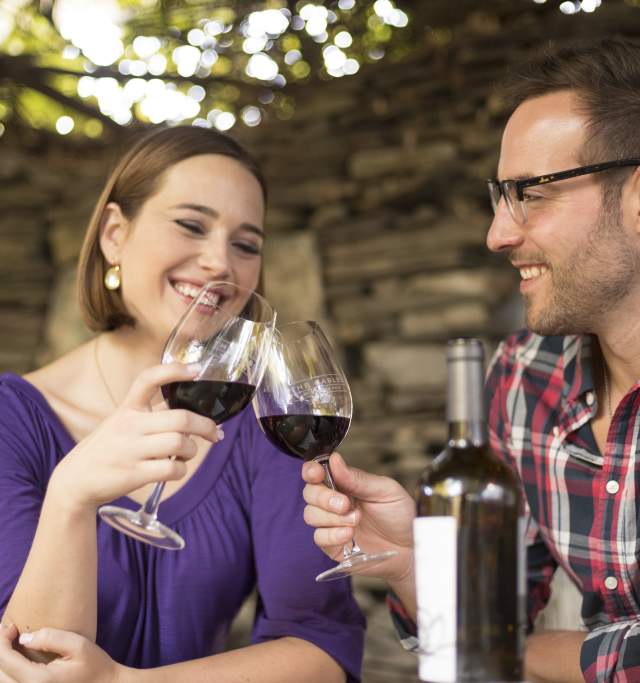 Couple with Wine