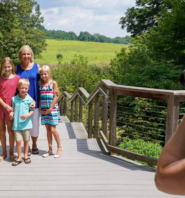 Family at Longwood Gardens