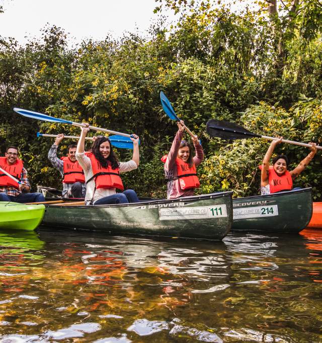 Group Canoeing