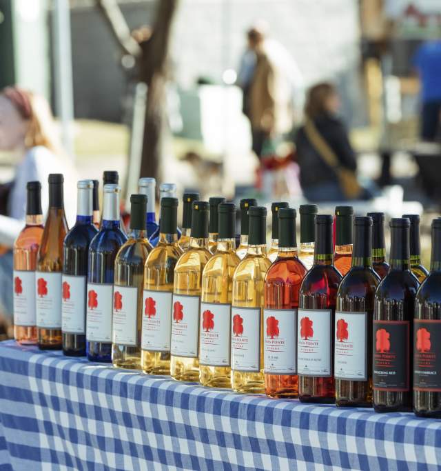 Wine at the Lawrence Farmers Market