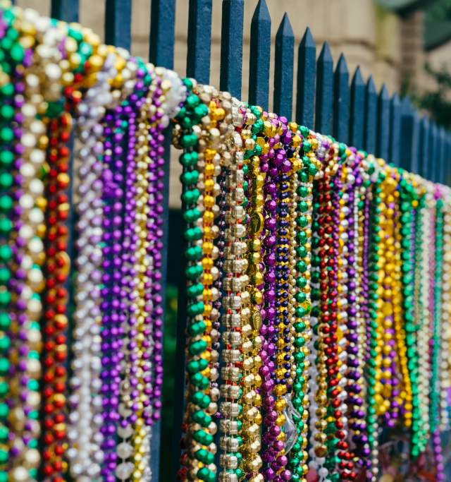 Six (Tasteful) Ways to Incorporate Mardi Gras Beads into Your Wedding