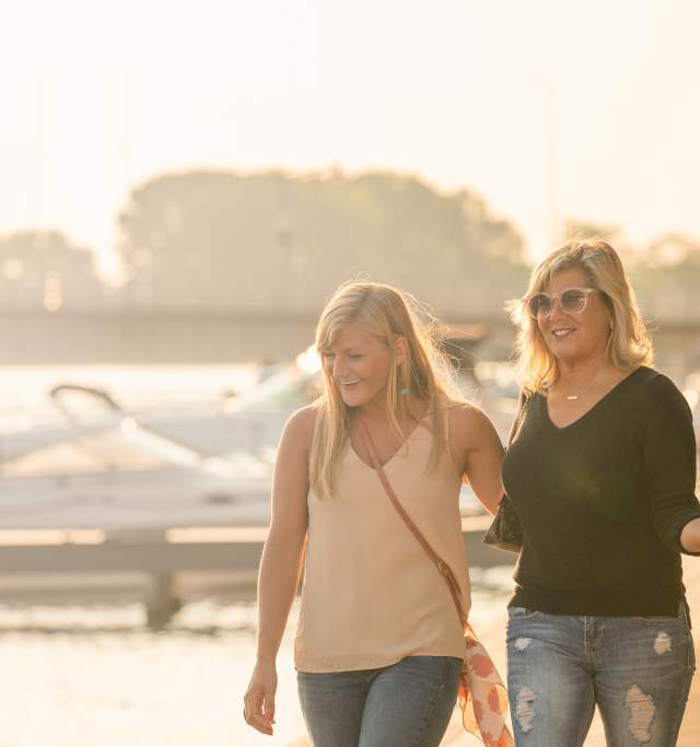 Walking on the Riverwalk