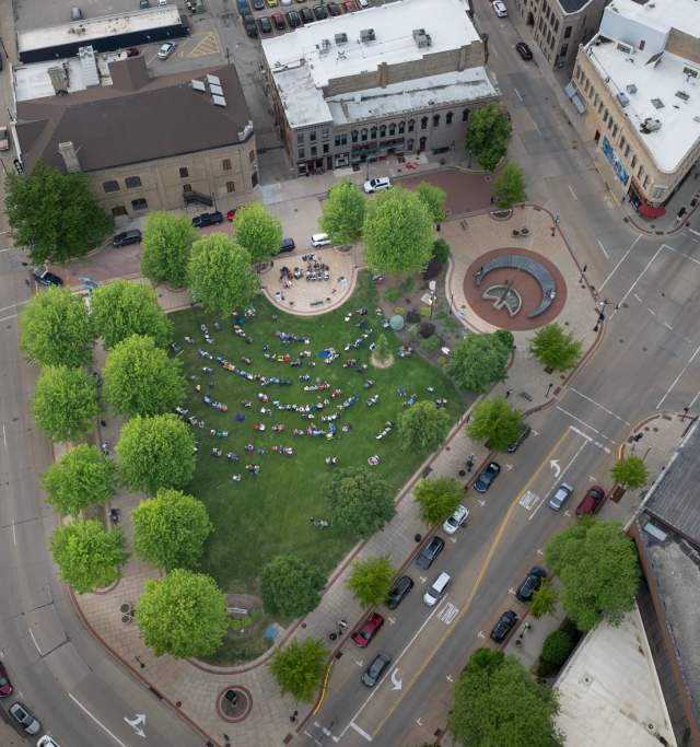 Music on Main in Downtown Oshkosh at Opera House Square