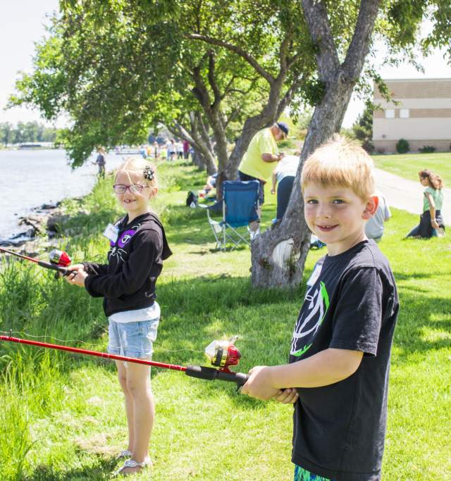 Summer Outdoors Children Kids Fishing