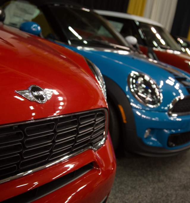 Mini coopers at Lehigh Valley Auto Show