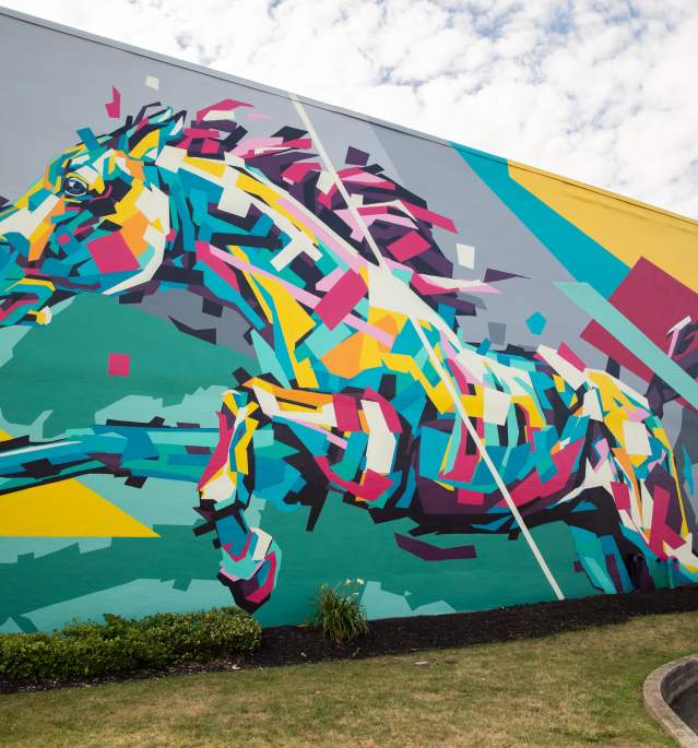 Dansville Wild Mustang Mural