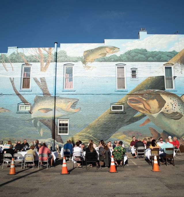 Dinner Outside Trout Culture