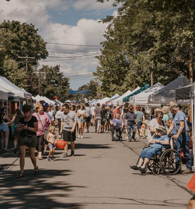 People at Corn Festival