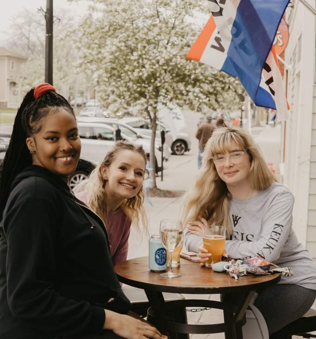 Three Woman Outside in Geneseo