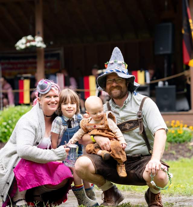 Family at Lima German Fest