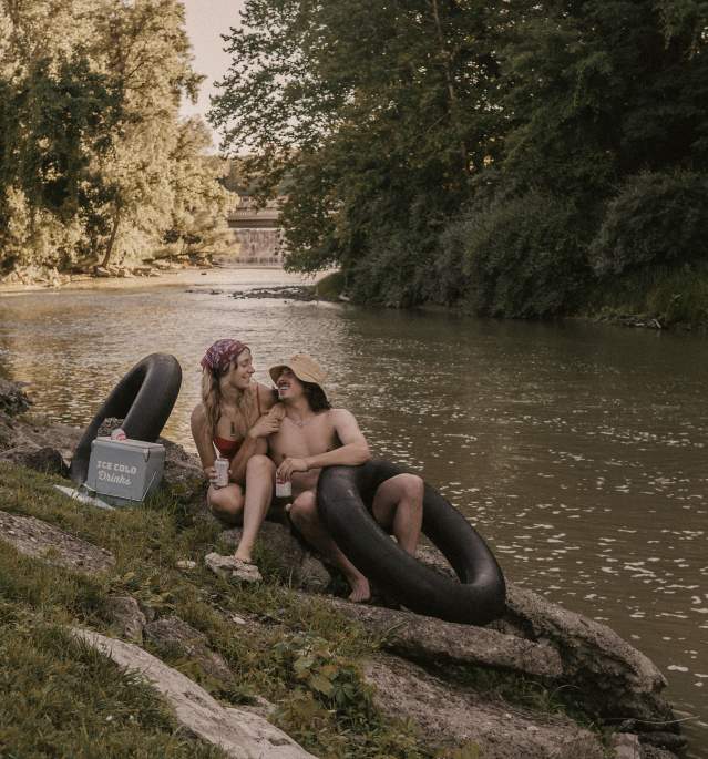 Couple on Genesee Riverbank