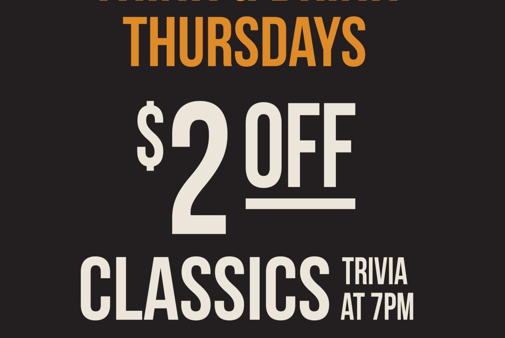 Think and Drink Thursdays