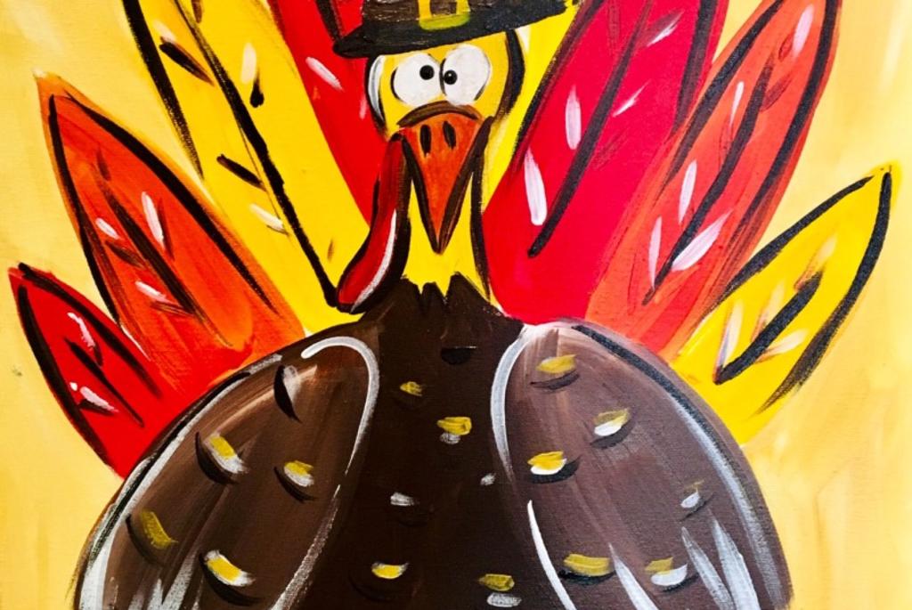 PAINT & SIP Kids Class Fall Turkey Madison, WI