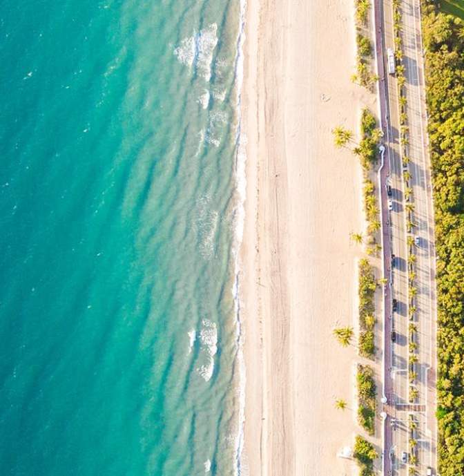 shoreline aerial