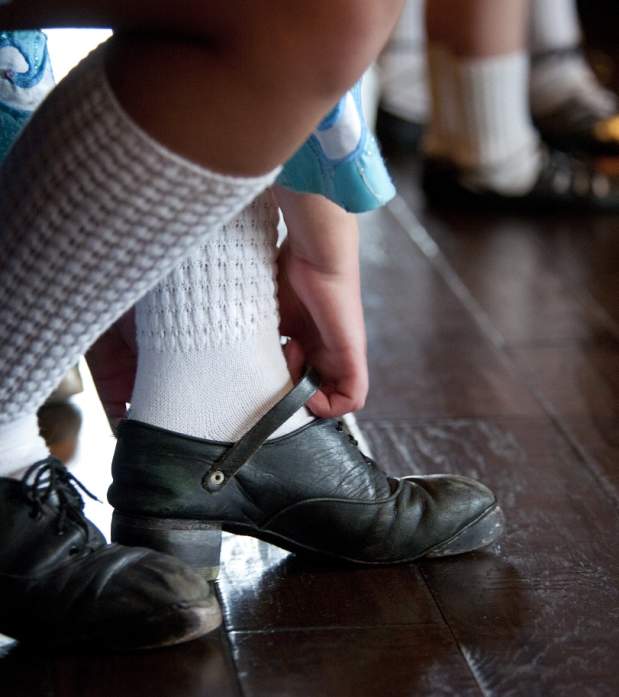 Tap dancing shoes