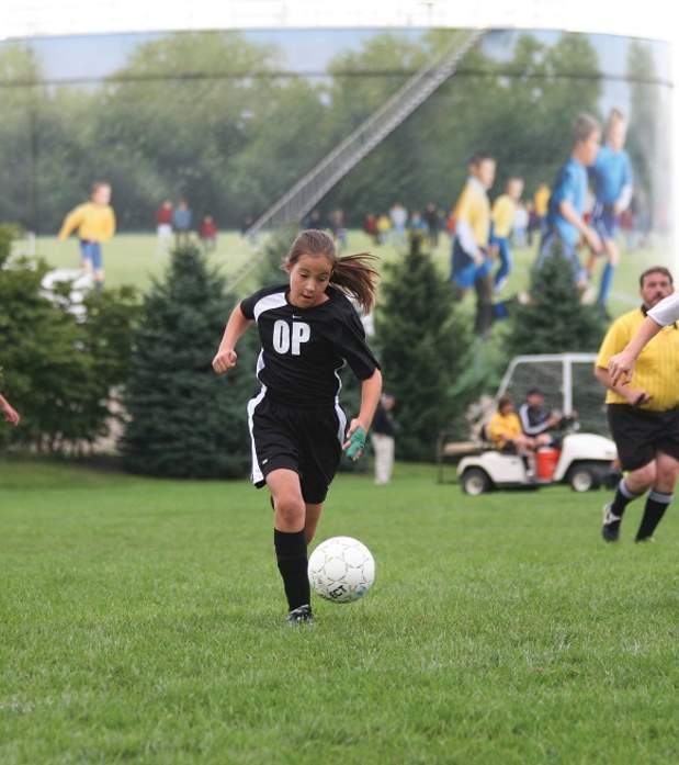 Youth soccer game