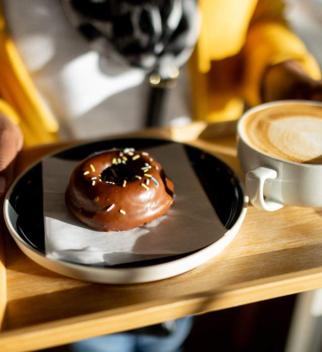 Alice Good Coffee and donut
