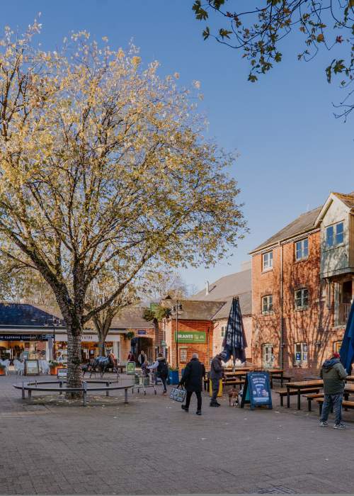 The Furlong Shopping Centre in Ringwood in the New Forest
