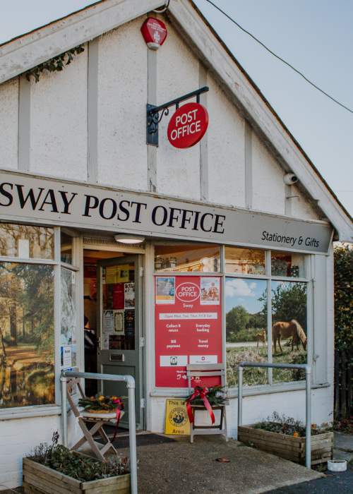 Sway post office in the New Forest