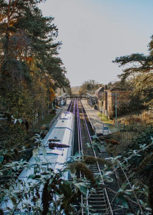 Sway train station in the New Forest