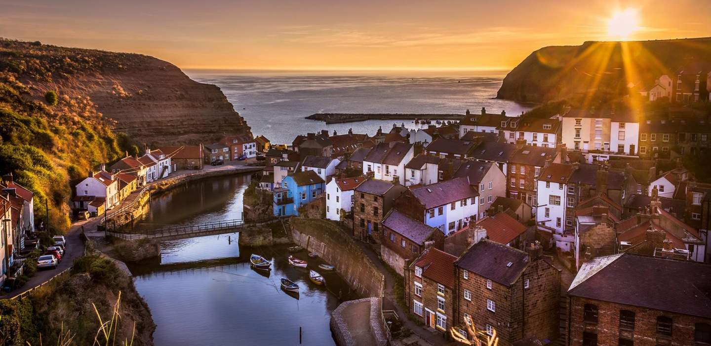 An image of Staithes at Sunset - By Brian Smith