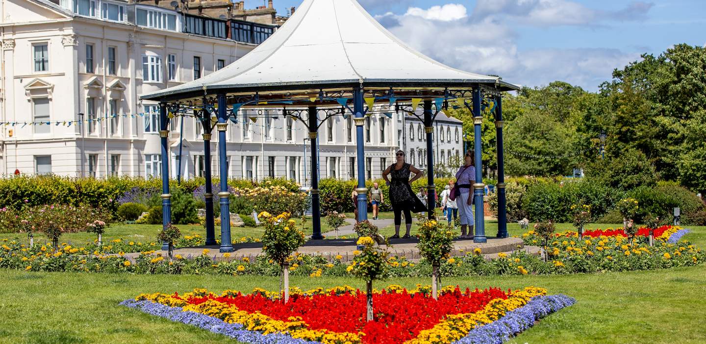 An image of Filey Bandstand in Crescent Gardens